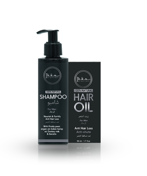 Anti-Hair Loss Oil and Shampoo Pack for Men