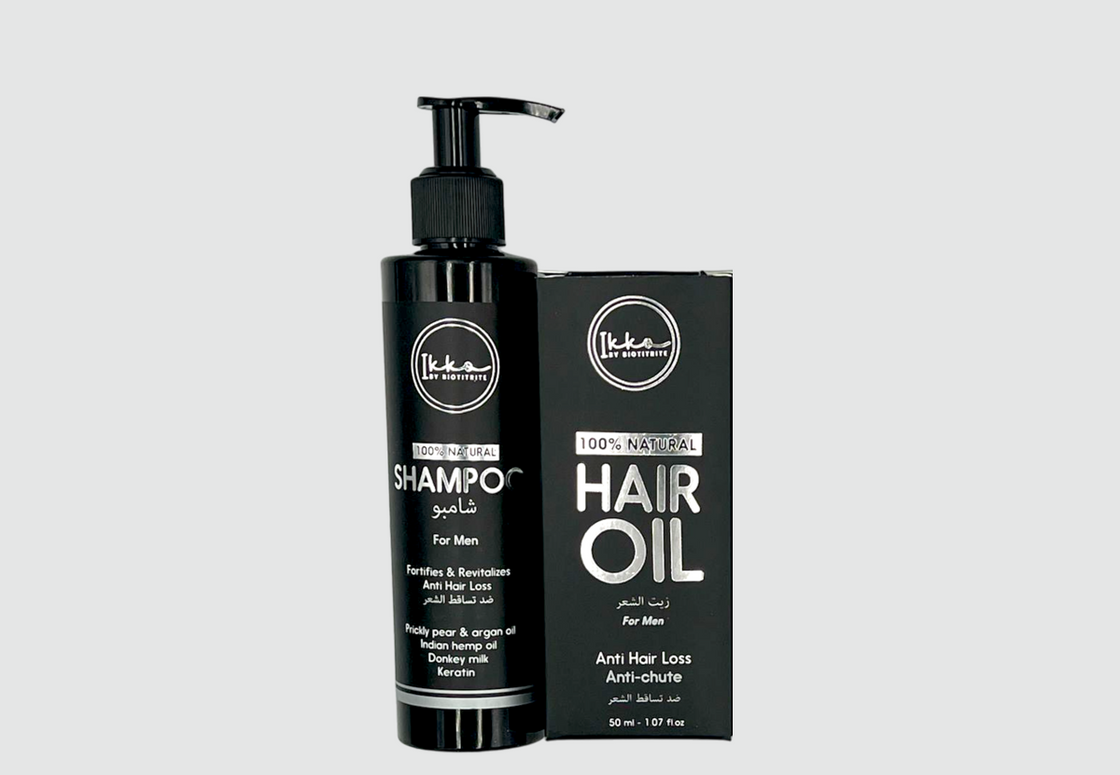 Anti-Hair Loss Oil and Shampoo Pack for Men