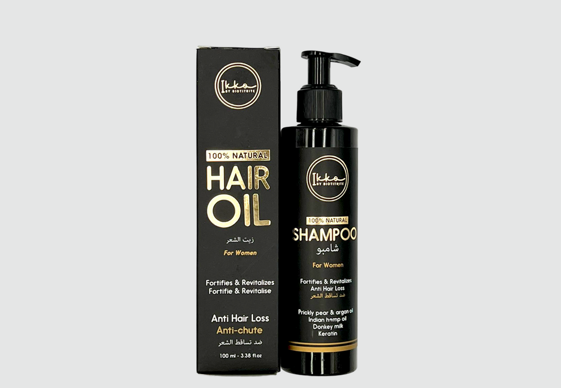 Anti-Hair Loss Oil and Shampoo Pack for Women